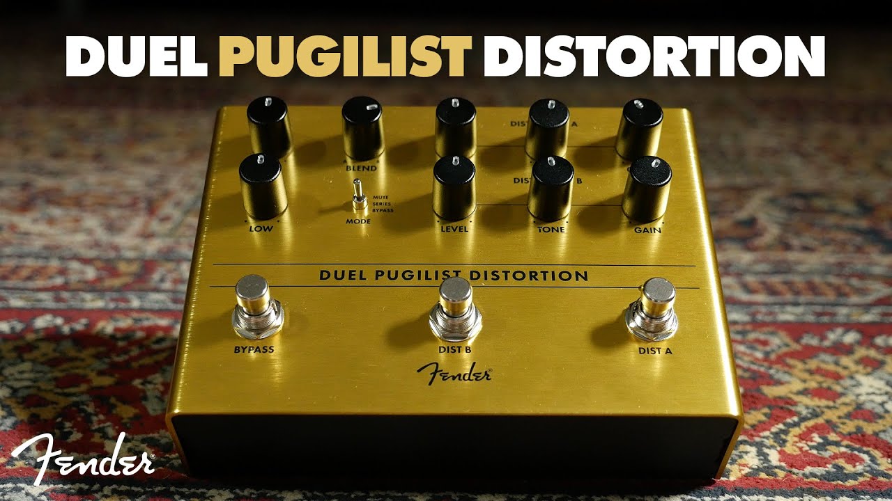 NEW Fender Duel Pugilist Distortion Pedal - YouTube