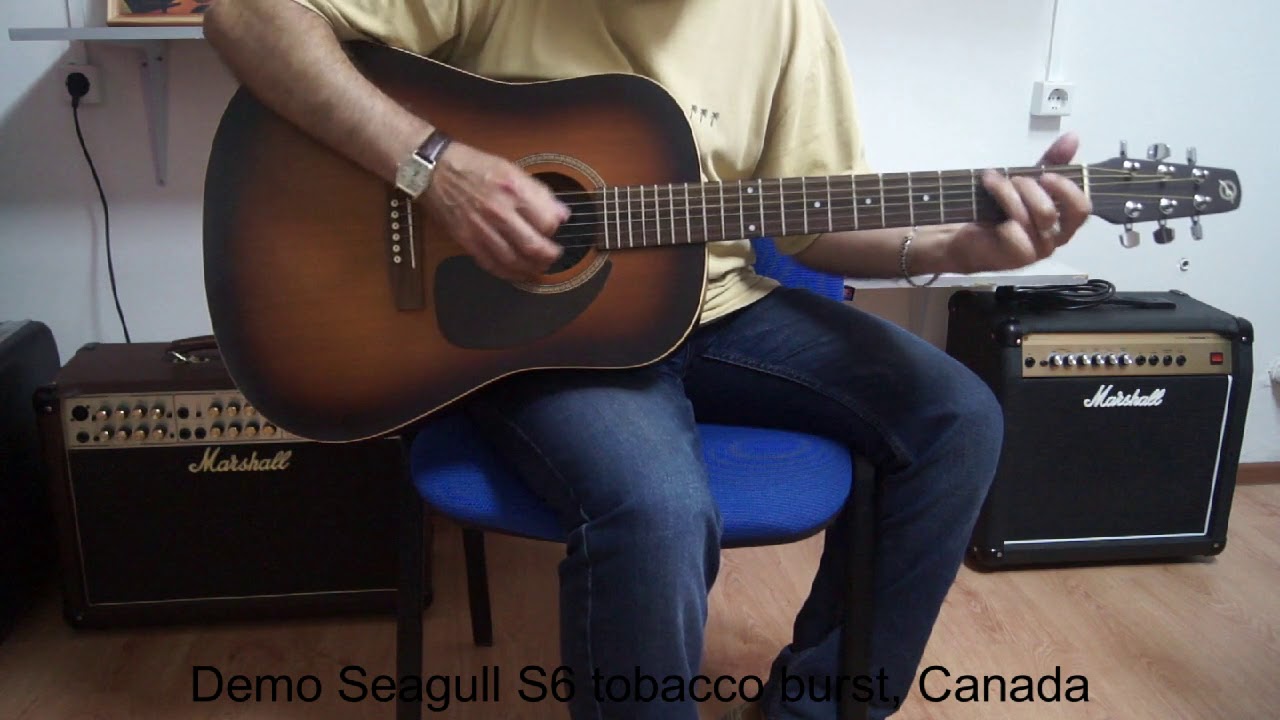 Seagull S6 tobacco burst, Canada (Demo) - YouTube