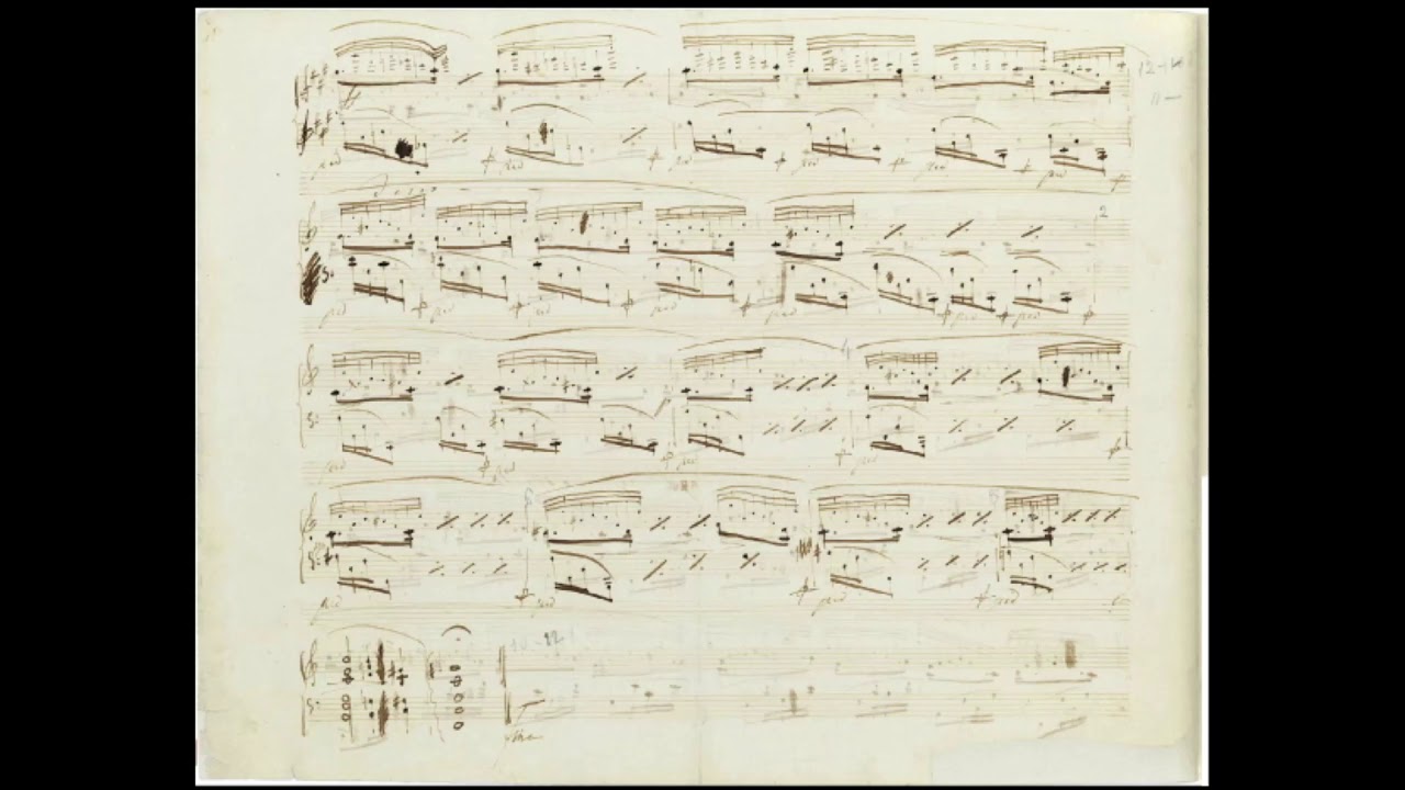 ショパン 前奏曲 第8番 嬰ヘ短調 自筆譜 Preludes Op.28-8 Hideki