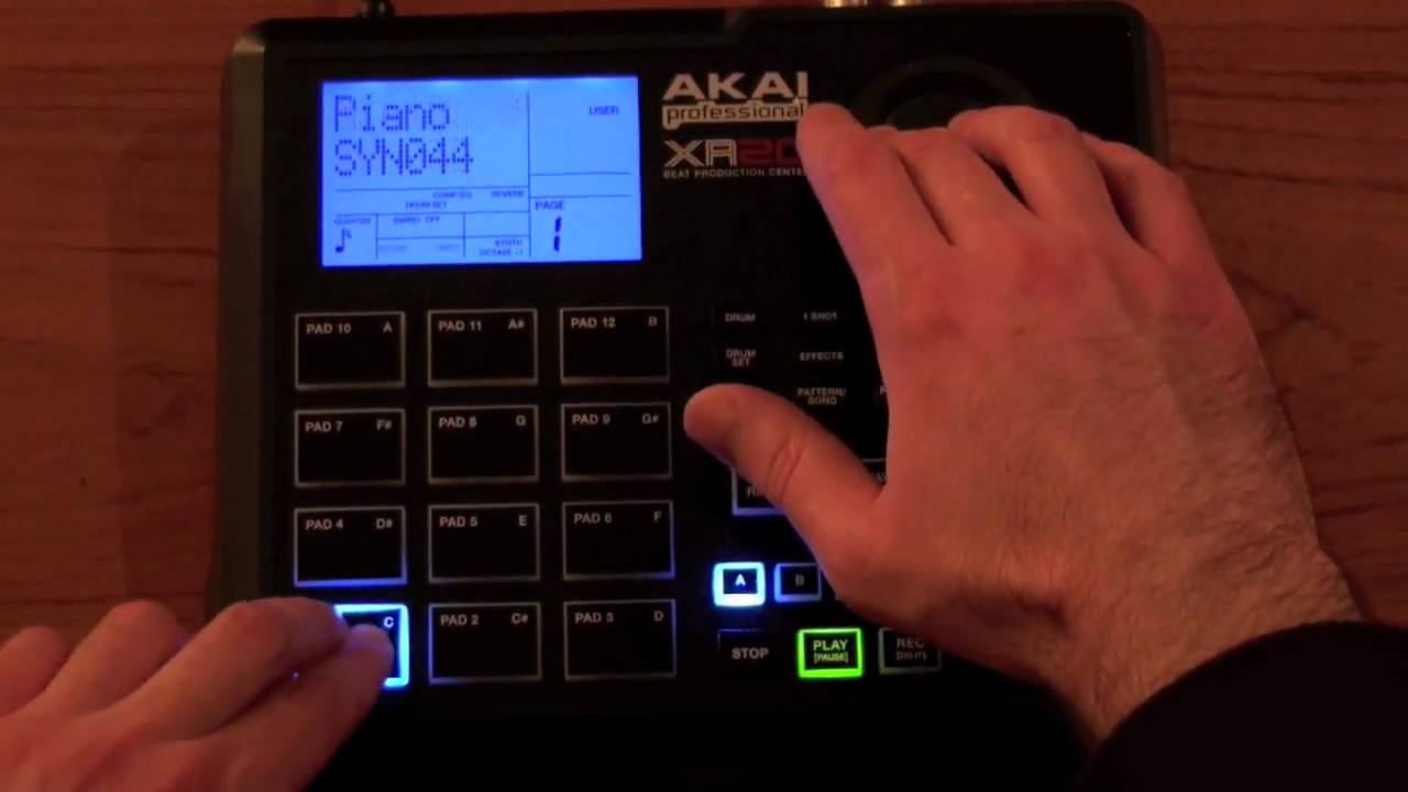 Akai XR20 ( Portable MPC ) Part B - Beat Making Basics - YouTube