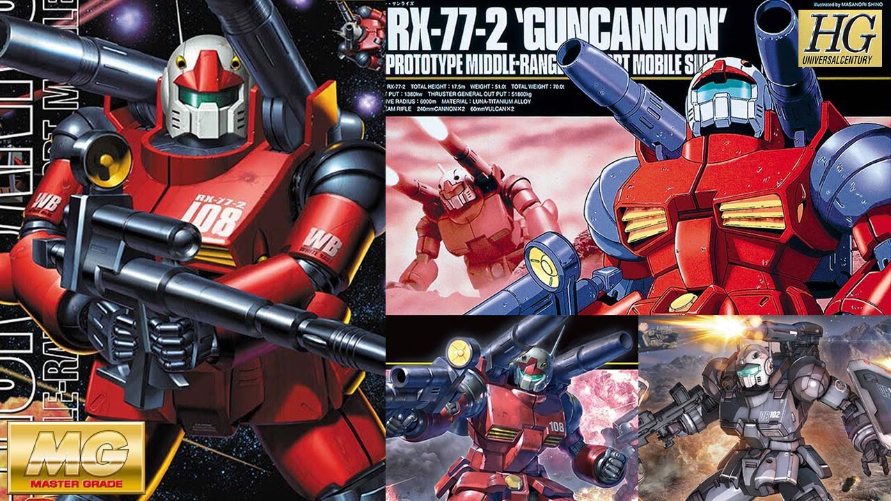 ガンプラ 比較「MG・旧HG・HG REVIVE・HG ORIGIN（1/100～1/144）ガン