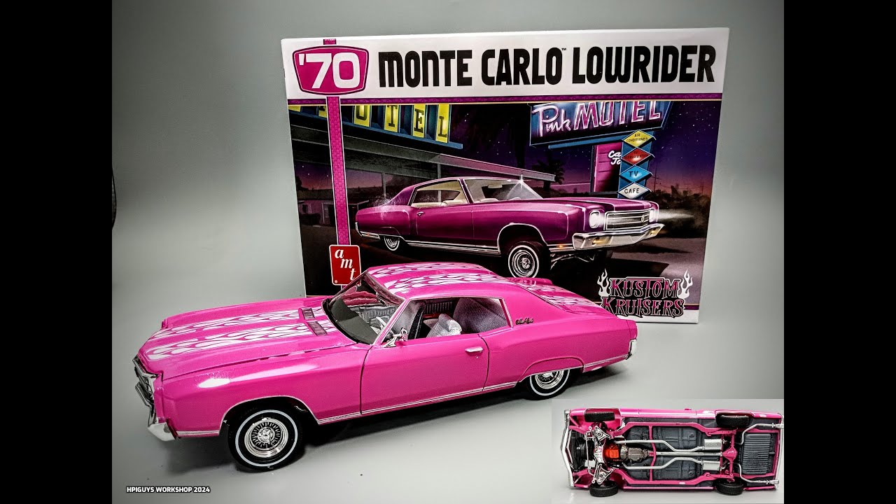 1970 Chevy Monte Carlo 454 Lowrider 1/25 Scale Model Kit Build How