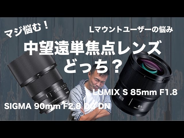 マジで悩む】中望遠単焦点レンズはSIGMA 90mm F2.8 DG DNとLUMIX S