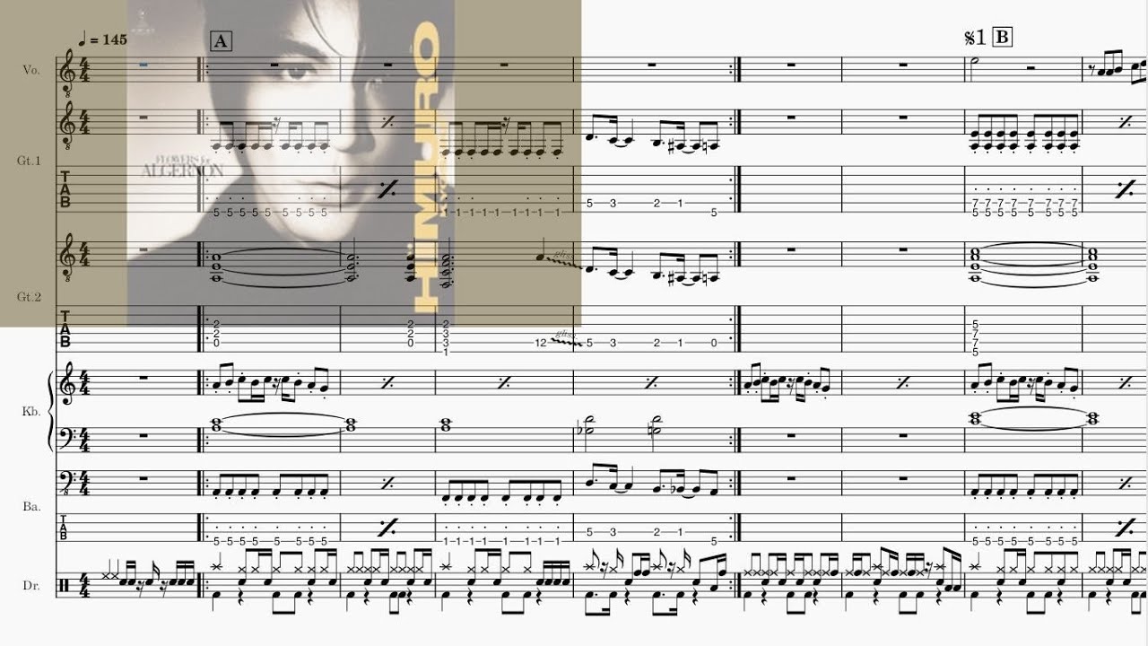 Band-Score]LOVE & GAME(氷室京介) - YouTube