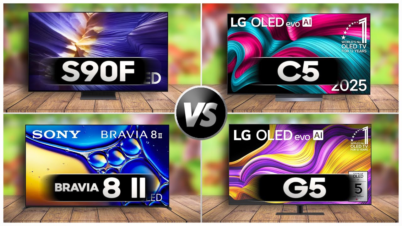 Which OLED TV Wins in 2025? LG C5 vs Sony Bravia 8 II vs S90F vs