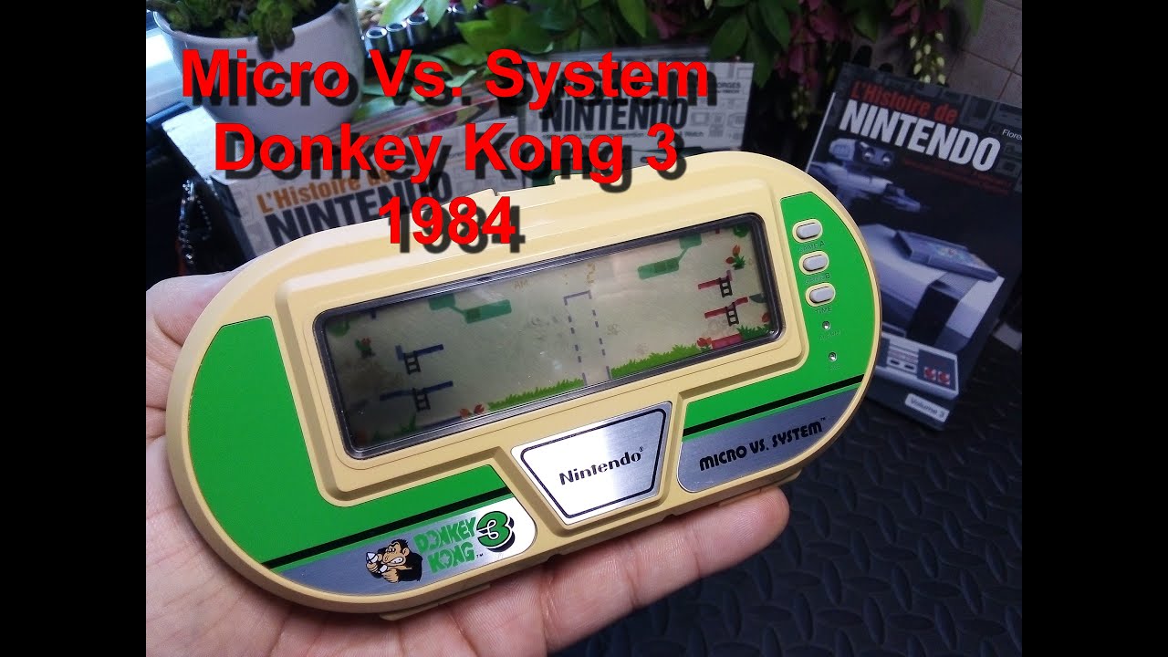 LCD Nintendo Micro VS System Donkey Kong 3 1984 AK 302, Salut Les