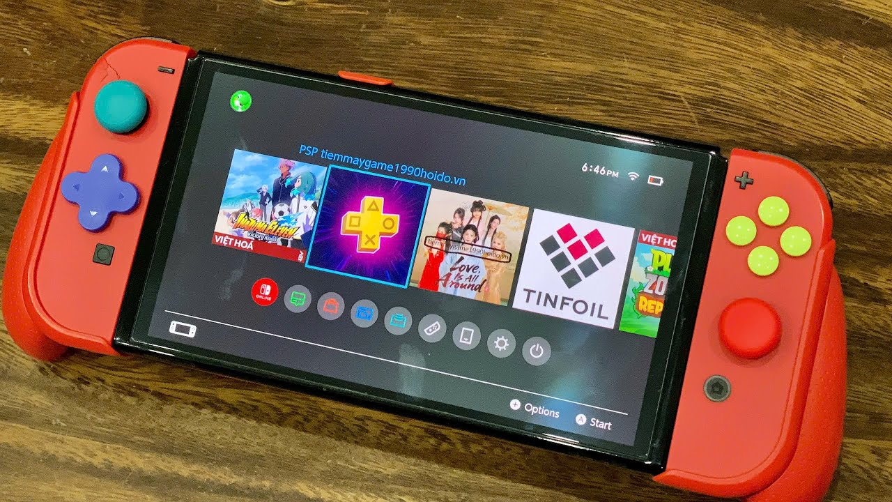 Complete PSP game set playable on Nintendo Switch Firmware 21.1.0