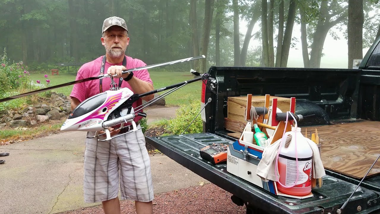 Thunder Tiger Raptor 90 G4 Nitro R/C Helicopter 3D flight training