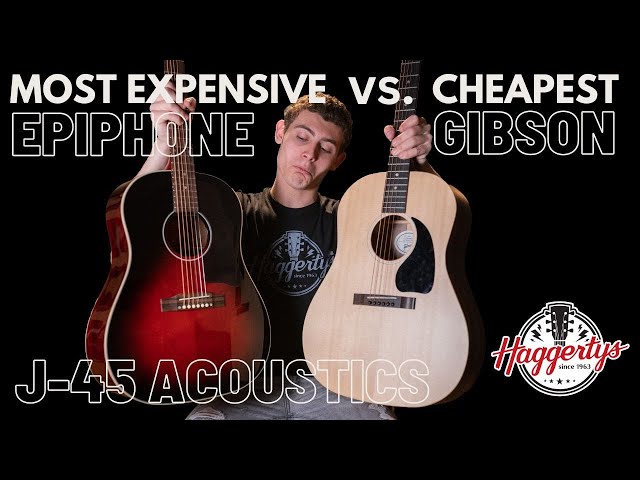 Least Expensive Gibson J-45 vs The Most Expensive Epiphone J-45