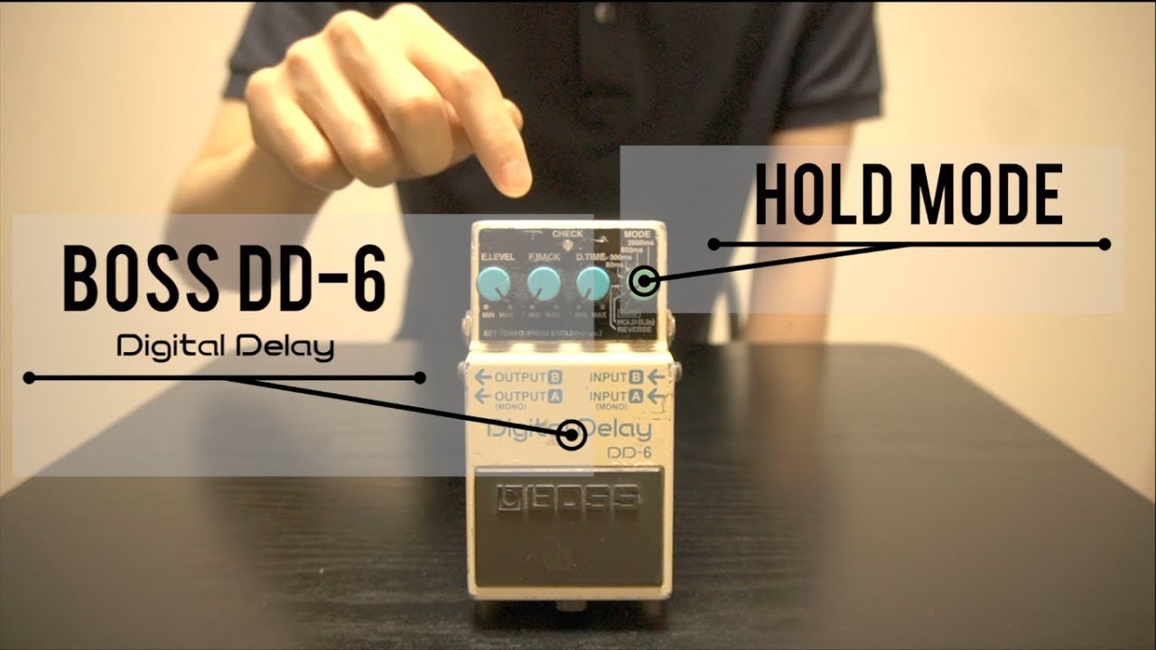 中野フェイバリット Vol.06 - BOSS DD-6 (HOLD MODE) の使いかた - YouTube