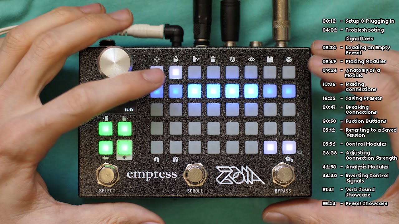 EMPRESS EFFECTS 「ZOIA」 ギターペダル型フル機能の「モジュラー