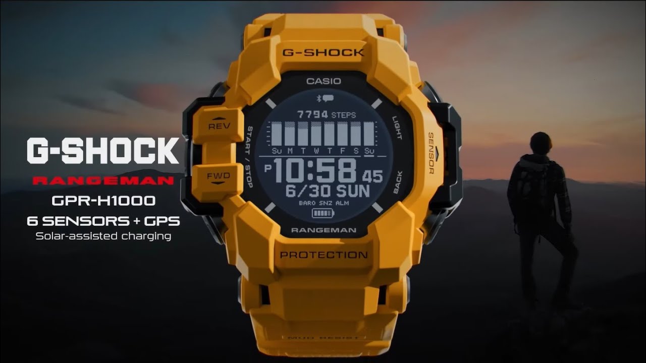 GPR-H1000 Rangeman Heart Rate GPS Watch | G-SHOCK | CASIO