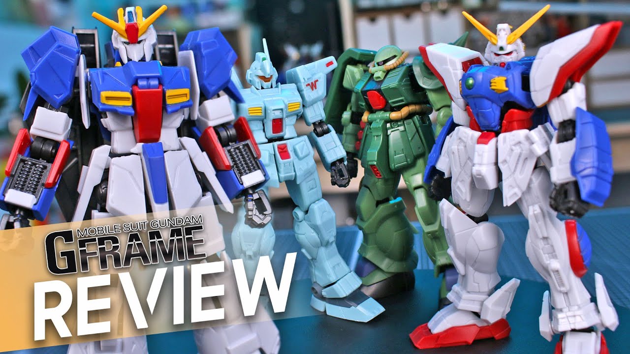 Gundam G-Frame FA03 Set Review! [Shining Gundam / Zaku II FZ / GM
