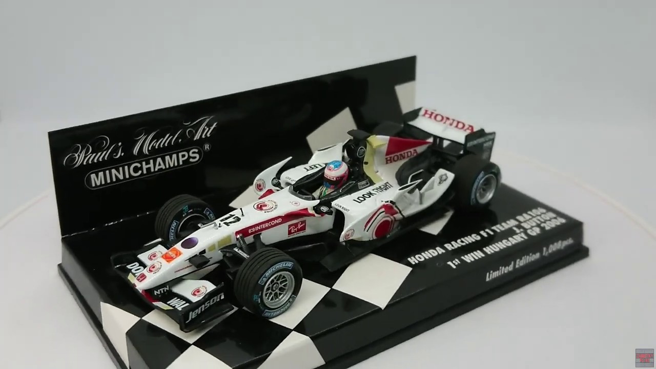 Minichamps Honda Racing F1 Team RA106 J. Button 1st Win Hungary GP