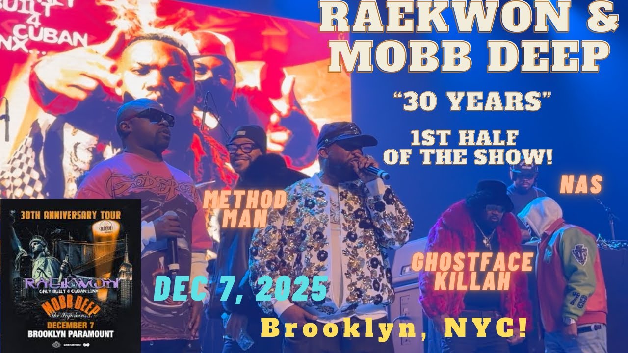Dec 7 2025! 1st half of show! Raekwon & Mobb Deep in Brooklyn NYC