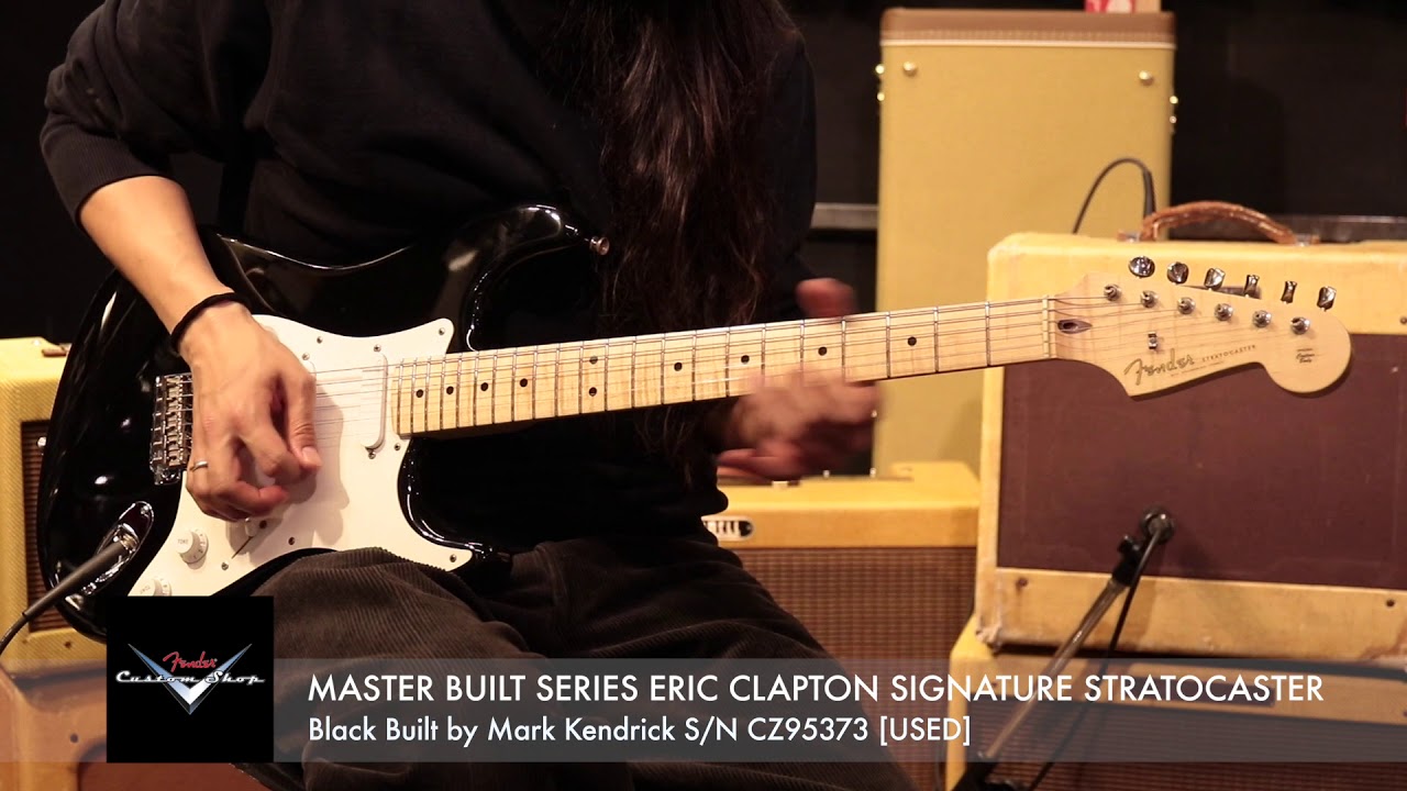 中古】Fender CS Eric Clapton Stratocaster Black built by Mark