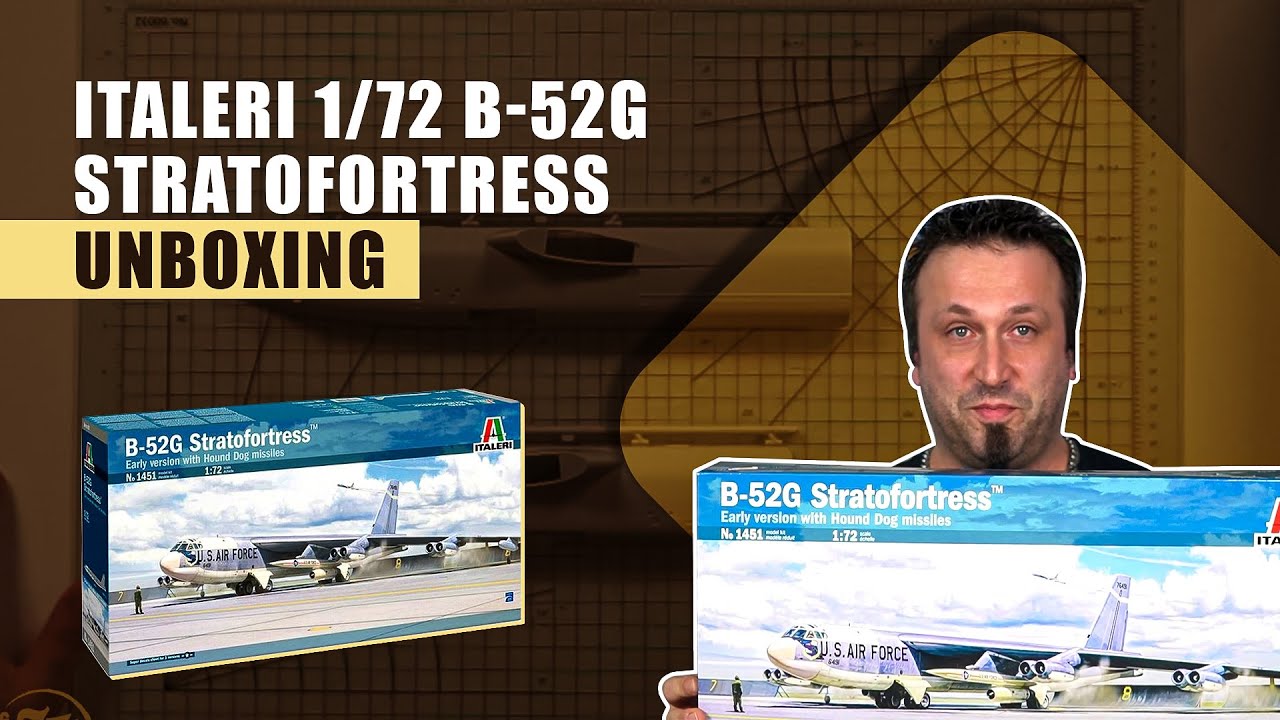 ITALERI | 1/72 B-52G STRATOFORTRESS UNBOXING | #askHearns - YouTube