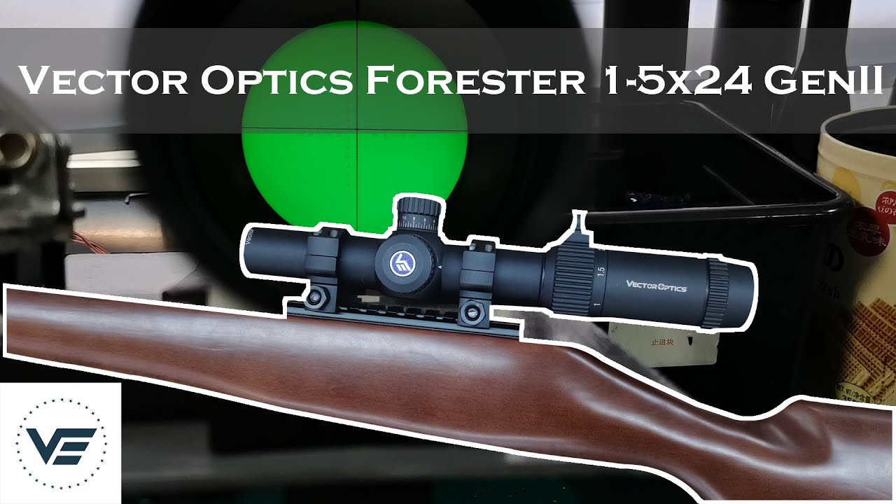 Vector Optics | Forester 1-5x24 GenII 1/2 MOA With Turret Lock