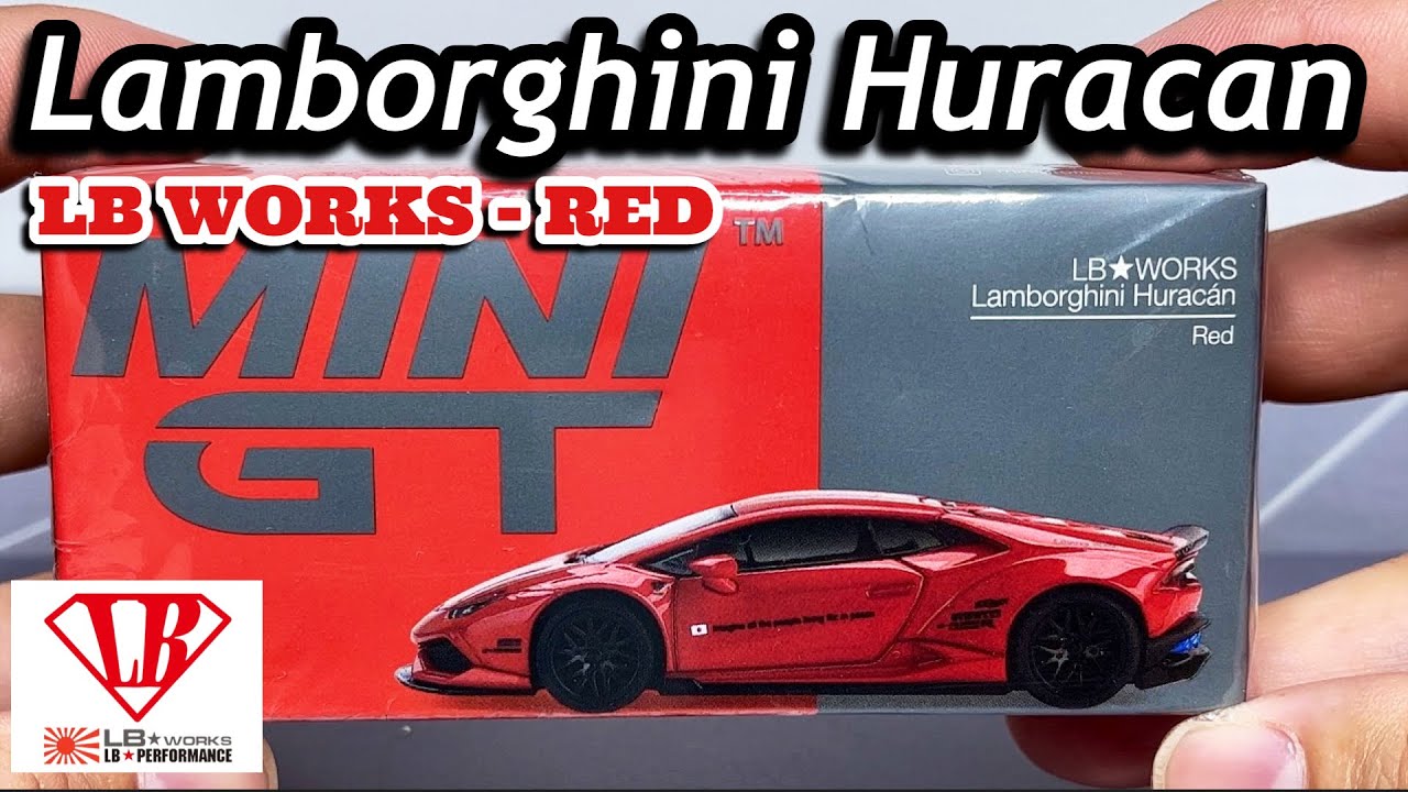 LB WORKS LAMBORGHINI HURACAN RED | MINIGT 375 - SUPER RED - YouTube