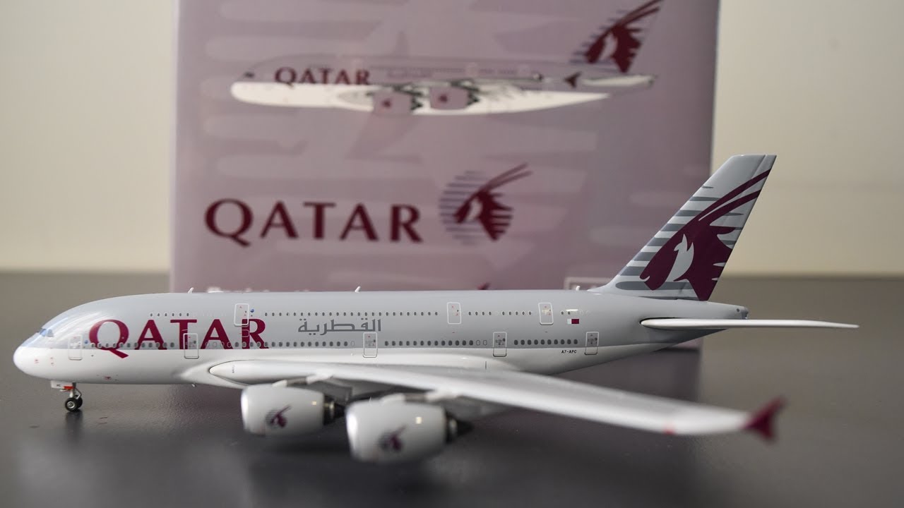 Phoenix 1:400 Qatar Airways A380-800 Unboxing and Review - YouTube