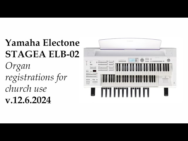 FOR SALE, NEW Yamaha Electone STAGEA ELB-02 Church Organ