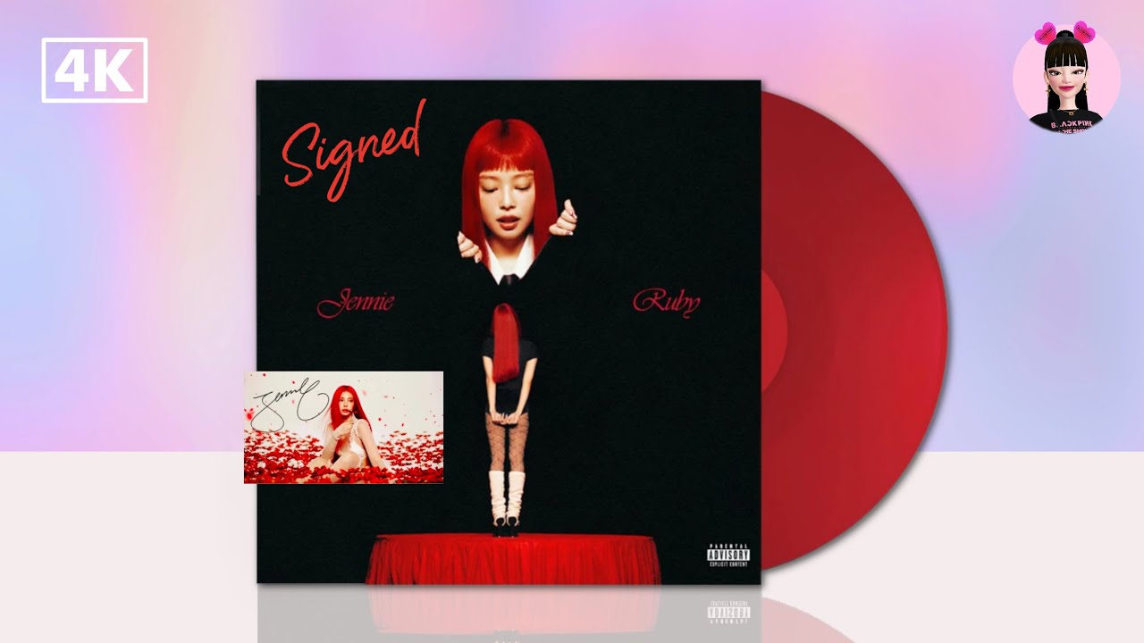 Unboxing Jennie Signed JENNIE Ruby Vinyl LP - YouTube