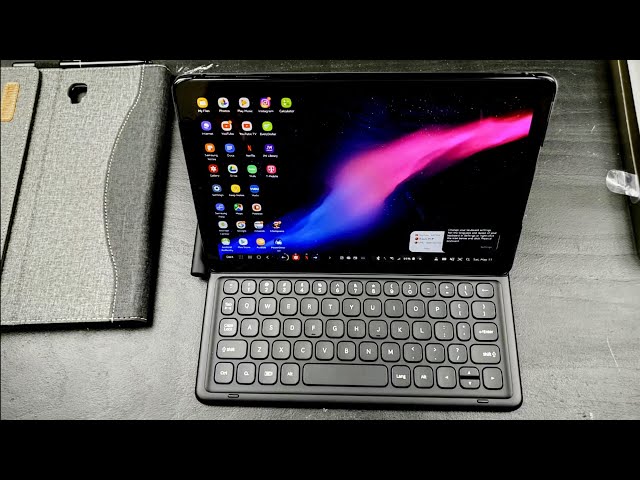 Samsung Galaxy Tab S4 Book Cover Keyboard Unboxing & Review! - YouTube