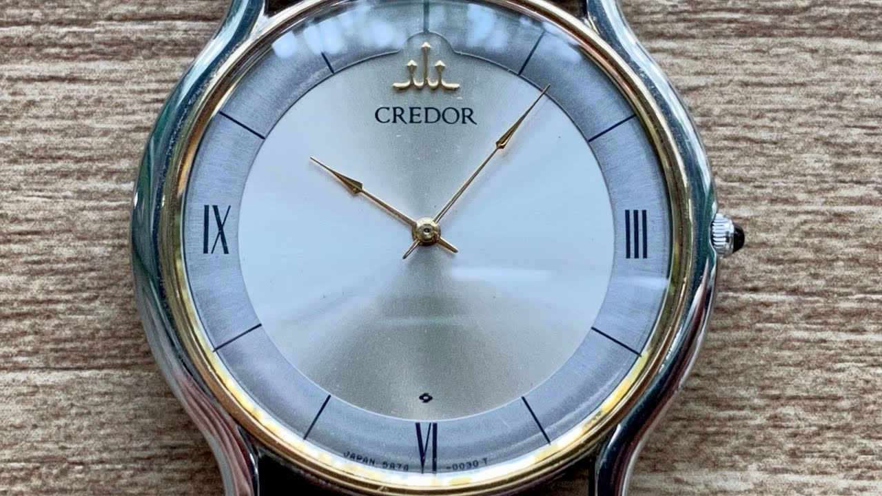 Vintage June 1991 Seiko 5A74-0020 Credor Quartz Solid 18K Gold