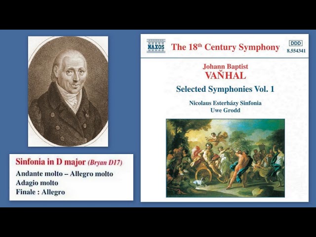 Johann Baptist Vaňhal (Wanhal): Sinfonia in D Major, Bryan D17