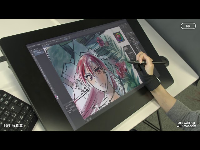 漫画家 竹良実 - Drawing with Wacom (DwW) - YouTube