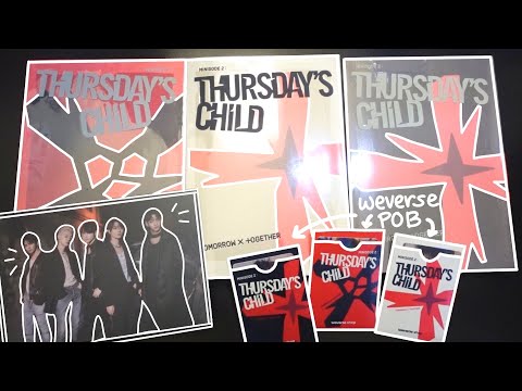 TXT MINISODE 2: THURSDAY'S CHILD SET WEVERSE POB UNBOXING | END