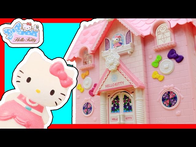 Hello Kitty's Pink House Toy Animation ハローキティ おもちゃ
