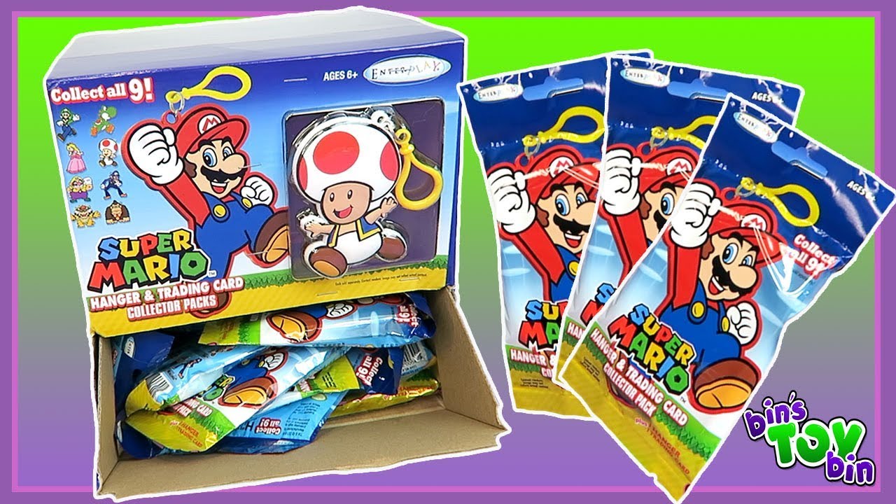 Super Mario Hanger & Collector Card Pack - Full Case Opening - YouTube
