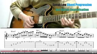 Speak Low-chord progression Jazz guitar improvisation - YouTube