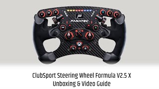 Fanatec ClubSport Formula V2.5 X QR2 Steering Wheel | Simufy