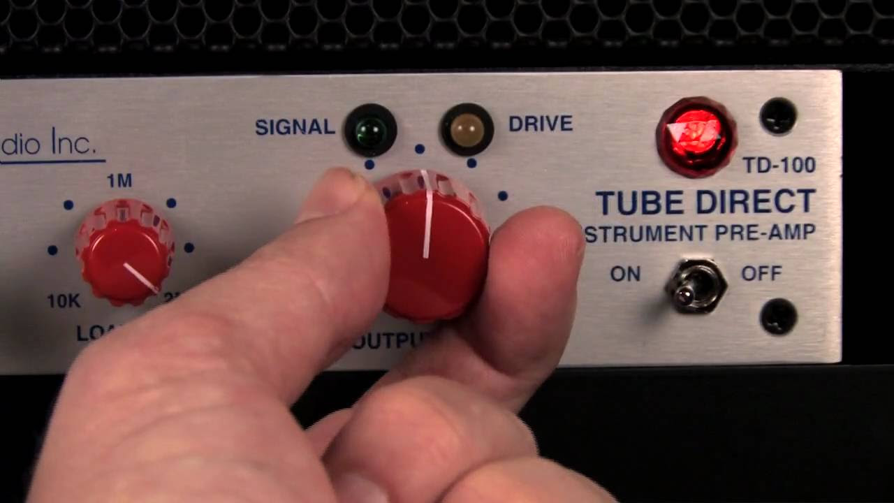 SUMMIT AUDIO / 楽器用プリアンプTD100 - YouTube