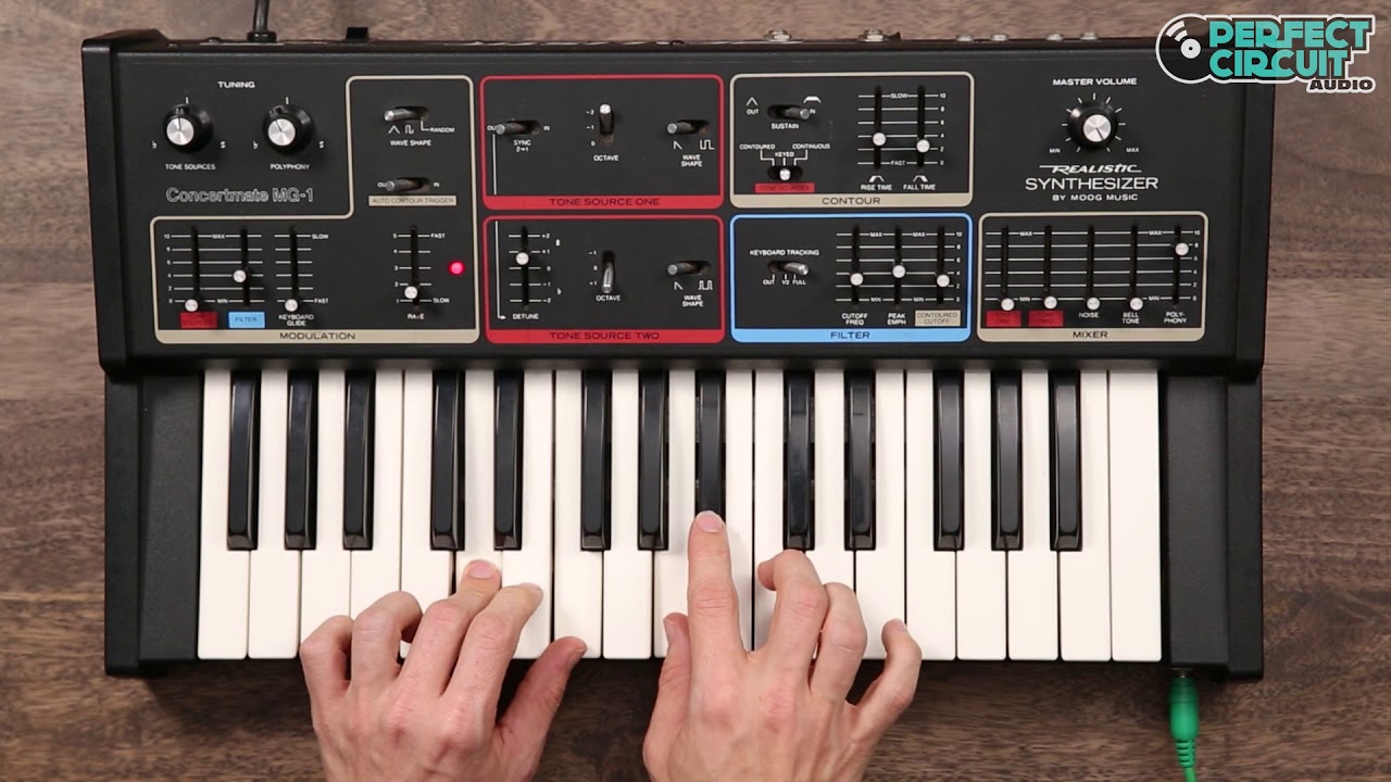 Moog Realistic Concertmate MG-1 Synthesizer - YouTube
