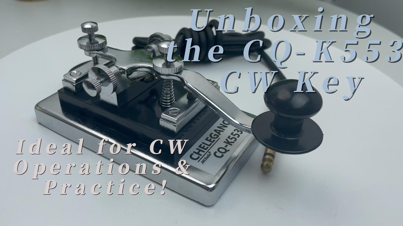 CQ-K553 STRAIGHT KEYS CHROME HARDWARE CW SHORT WAVE MORSE CODE