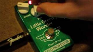 試奏動画】Mad Professor New Little Green Wonder オーバードライブ