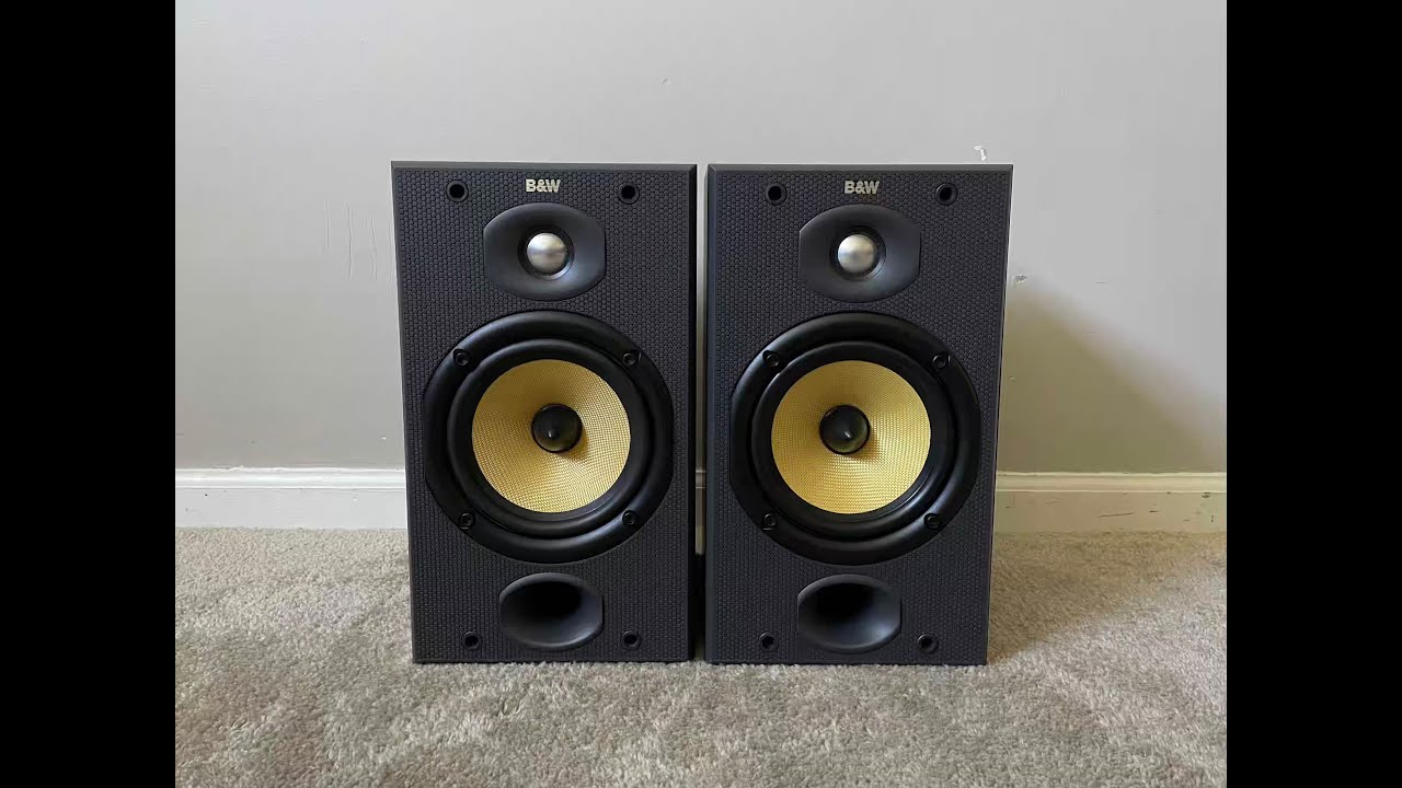 Bowers & Wilkins B&W DM601 S2 Home 2 Way Bookshelf Speakers - YouTube