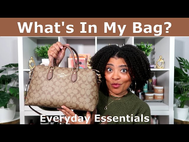 WHAT'S IN MY BAG / Coach Georgia Satchel (Signature Canvas