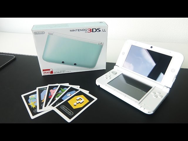 Nintendo 3DS LL (Mint x White) Unboxing - Japanese Version - YouTube