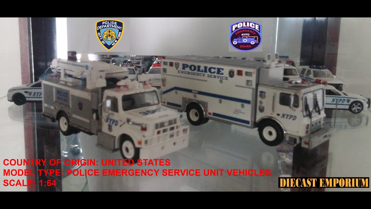 Code 3 NYPD ESU Vehicles 1:64 Scale - YouTube