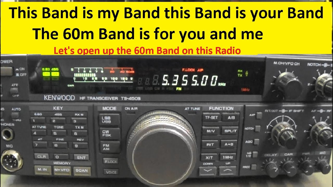 249 Kenwood TS-450S; full instruction to get the 60m Band running