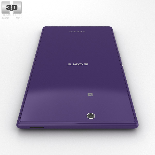 Sony Xperia Z Ultra Purple 3D model - Download Phones on 3DModels.org