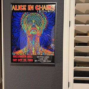 Alice in Chains Poster Print, Grunge Rock Wall Art, Seattle Music