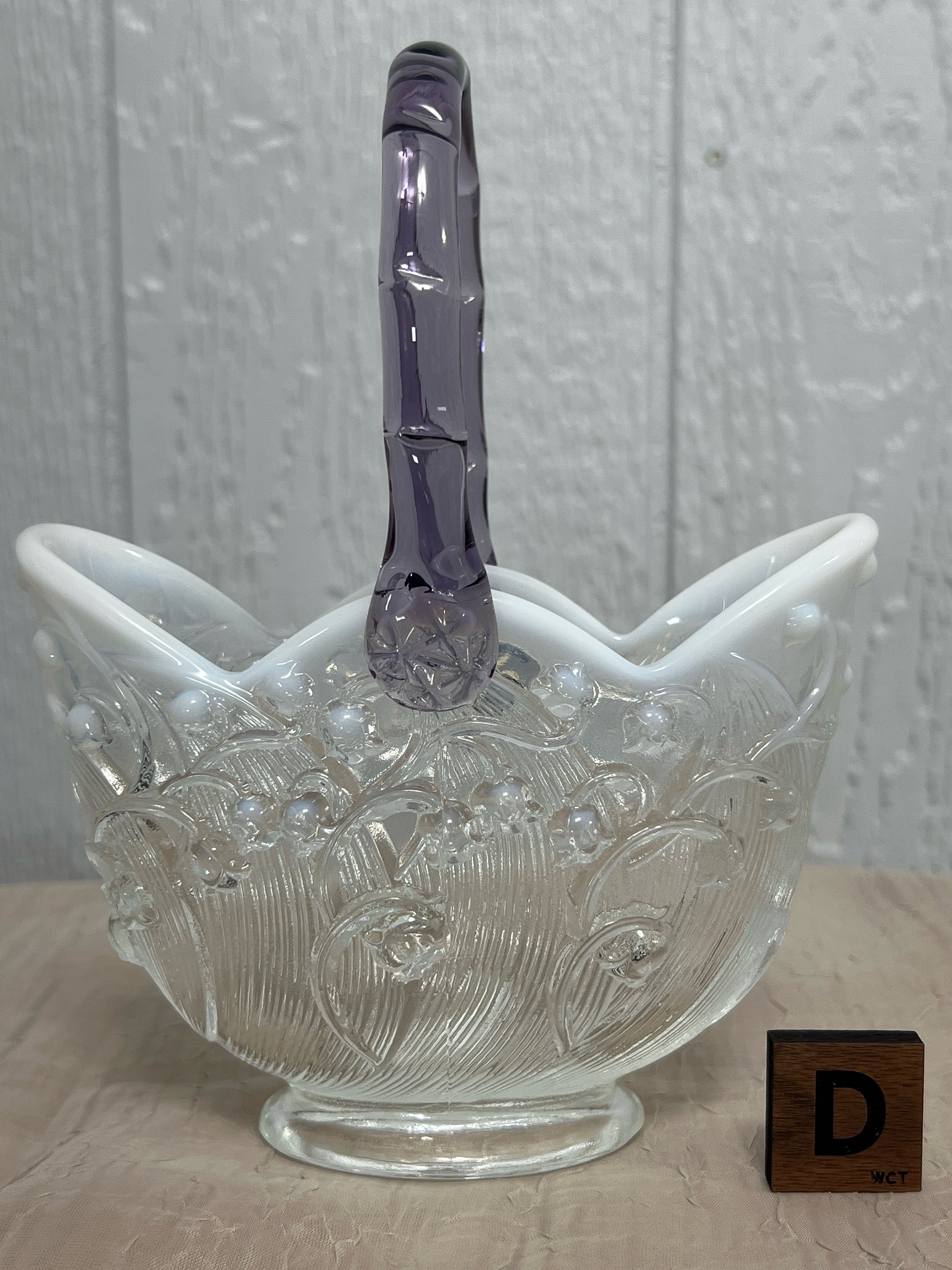 Fenton Glass Basket - Etsy