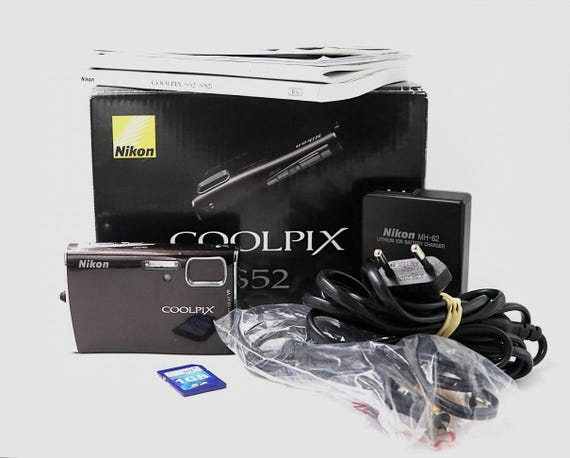 Nikon Coolpix S52 Brown With Box - Vintage Digital Camera. Point