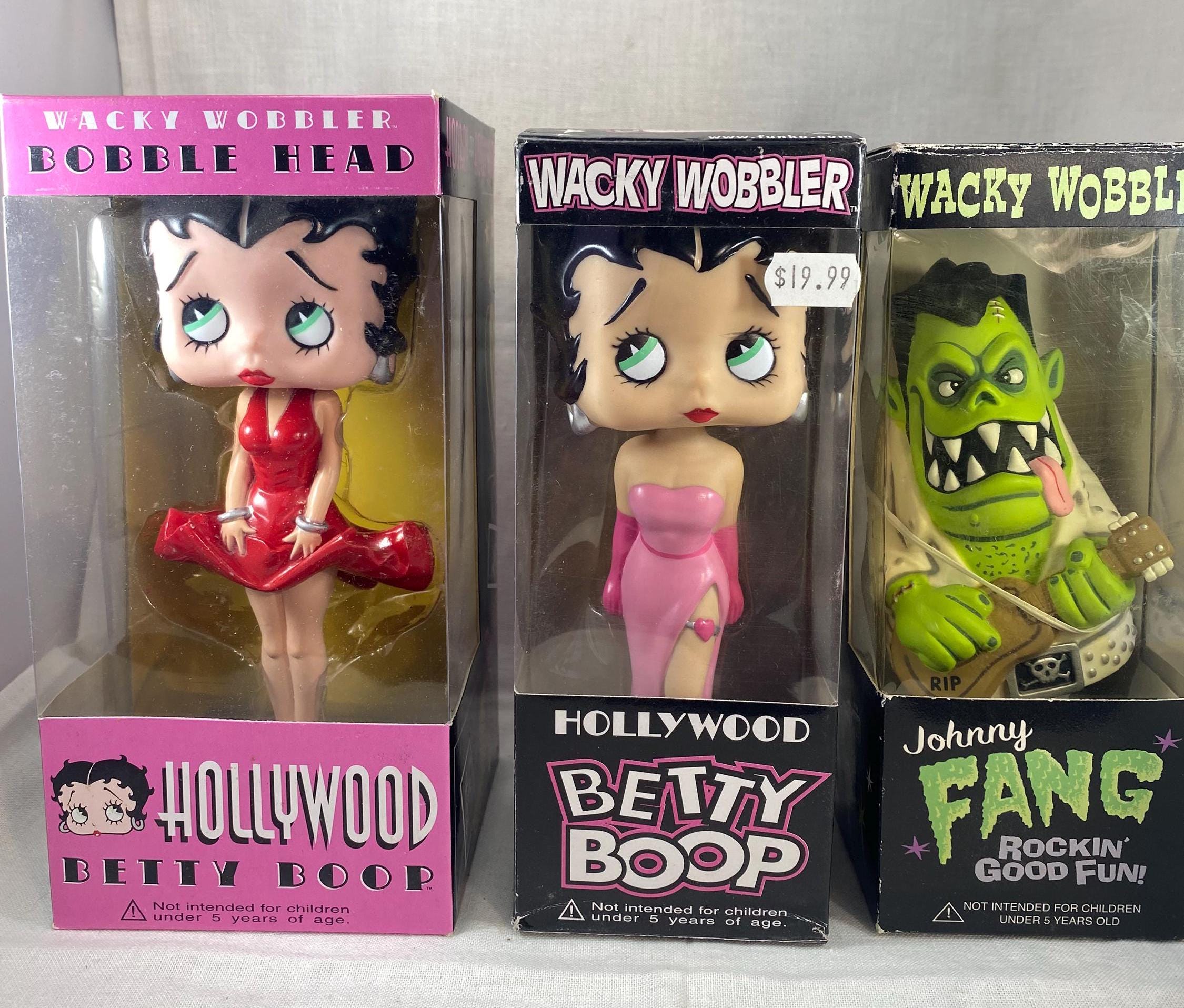 Betty Boop or Johnny Fang Wacky Wobbler Bobble Head - Etsy New Zealand