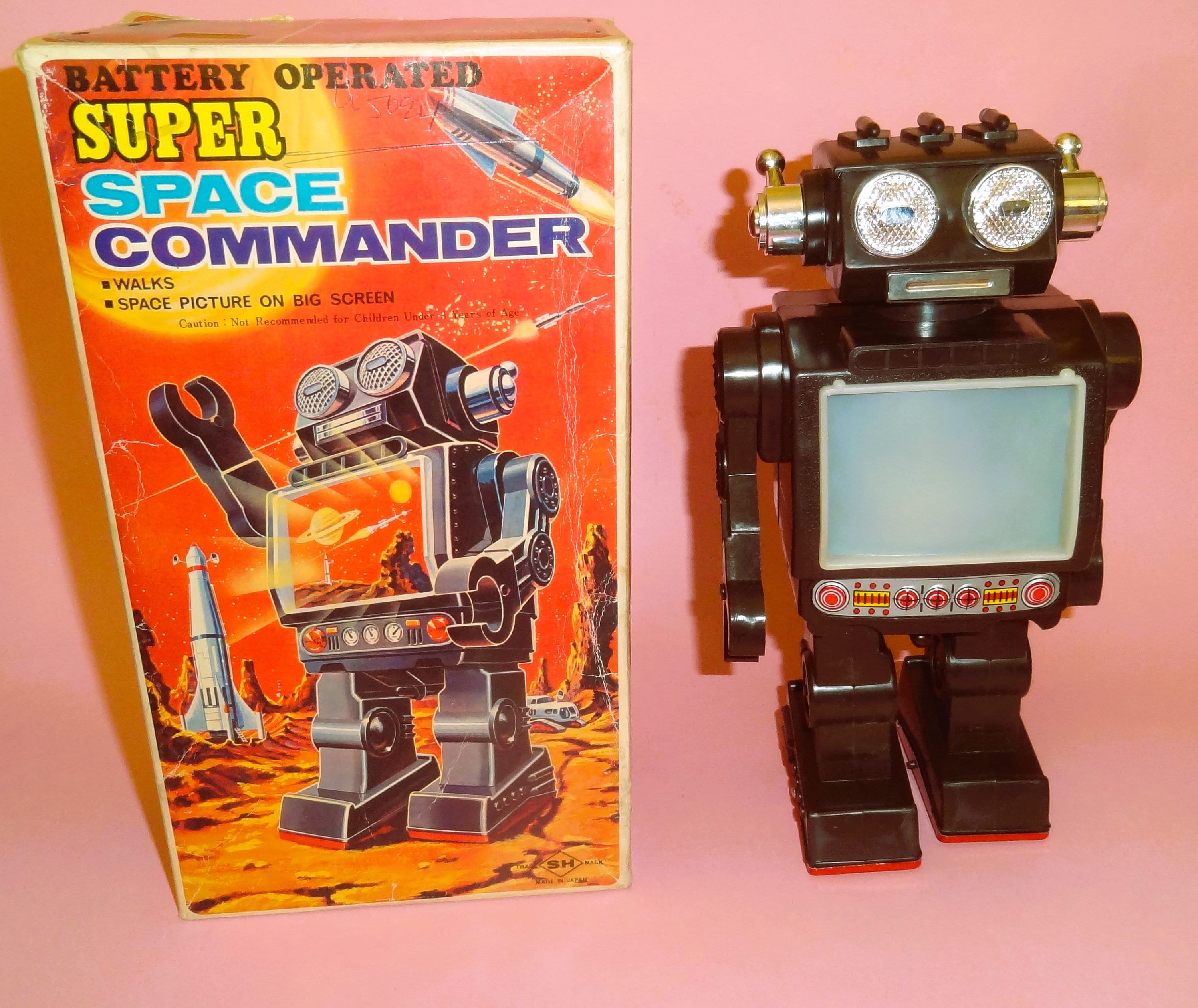 SUPER SPACE COMMANDER Robot B/O by S.H. Horikawa Japan Boxed 1960